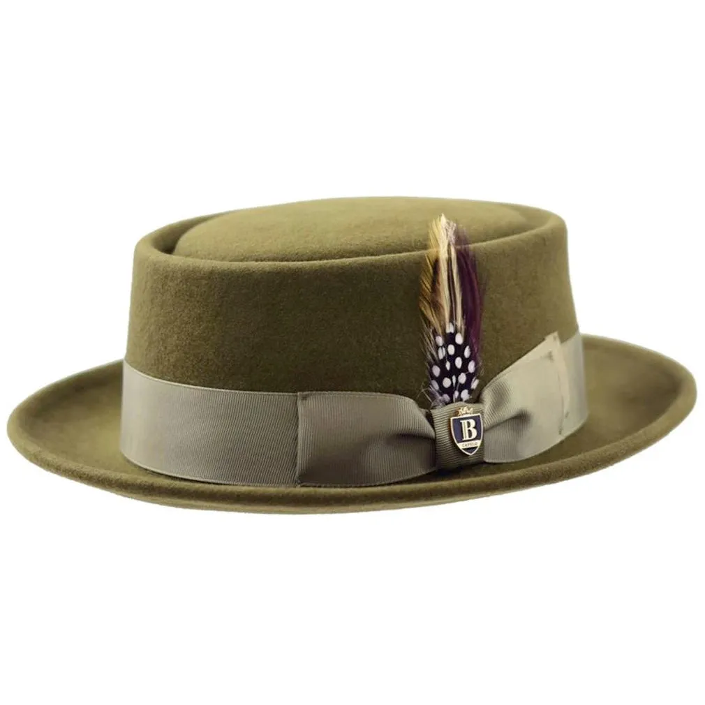Porkpie Classic Brim Telescope Crown Fedora by Bruno Capelo