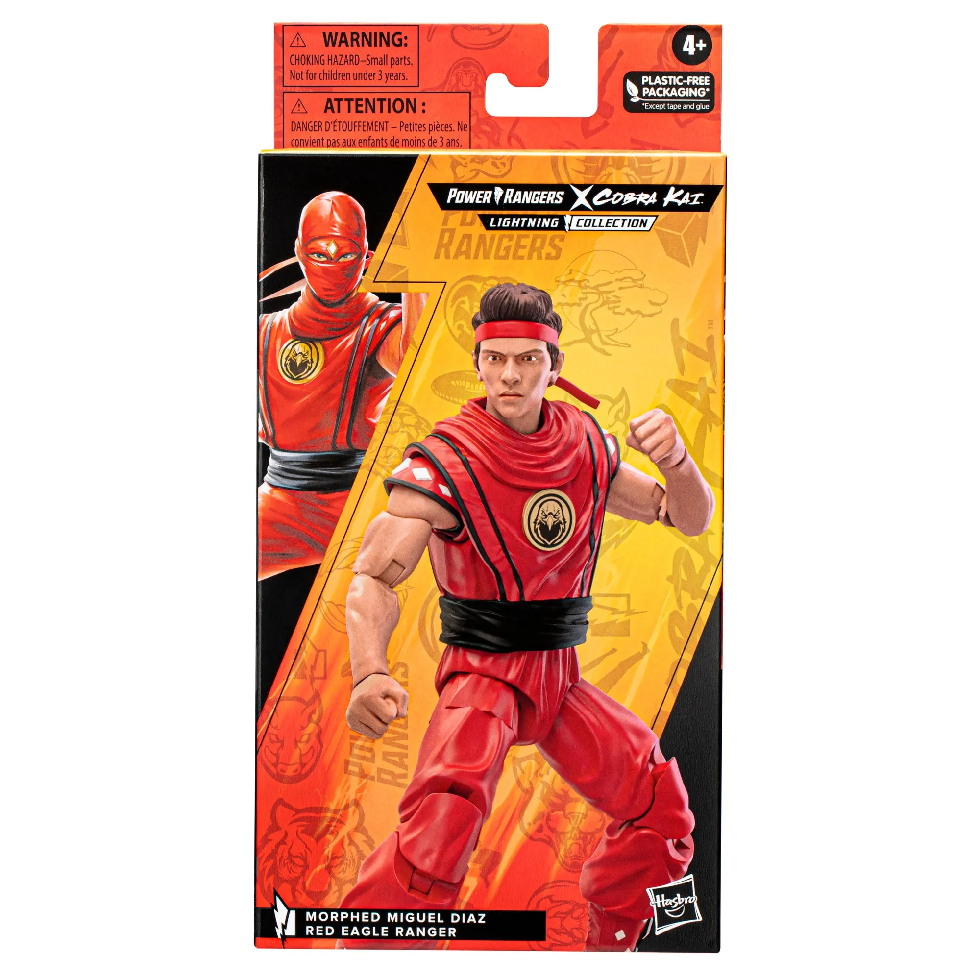 Power Rangers Lightning Collection Mighty Morphin X Cobra Kai Miguel Diaz Morphed Red Eagle Ranger