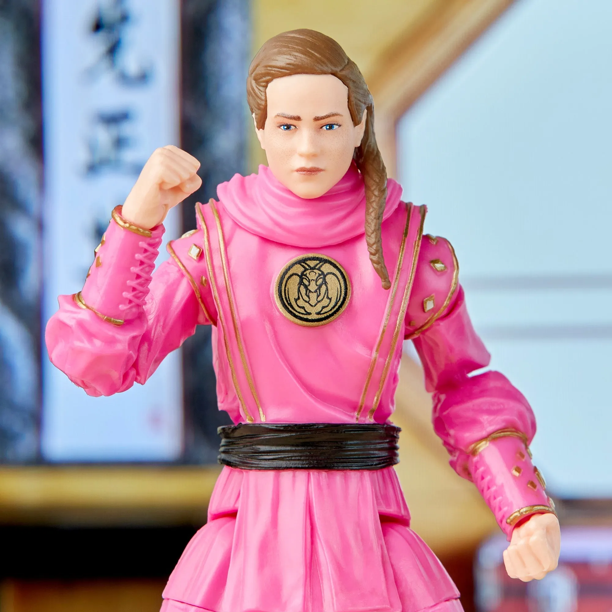 Power Rangers Lightning Collection Mighty Morphin X Cobra Kai Samantha LaRusso Morphed Pink Mantis Ranger