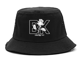Rose BK Brooklyn Kings Of NY Mens Bucket Hat