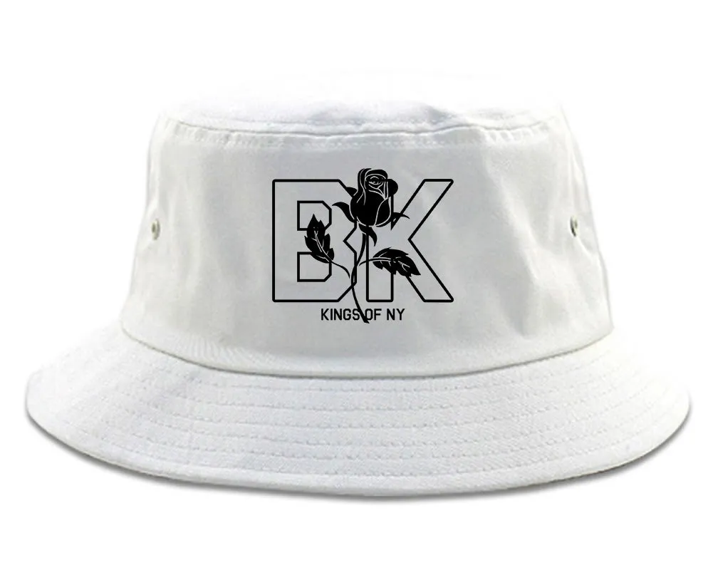 Rose BK Brooklyn Kings Of NY Mens Bucket Hat