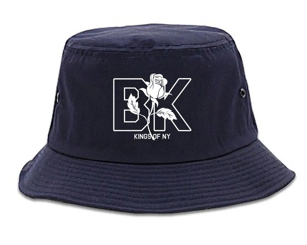 Rose BK Brooklyn Kings Of NY Mens Bucket Hat