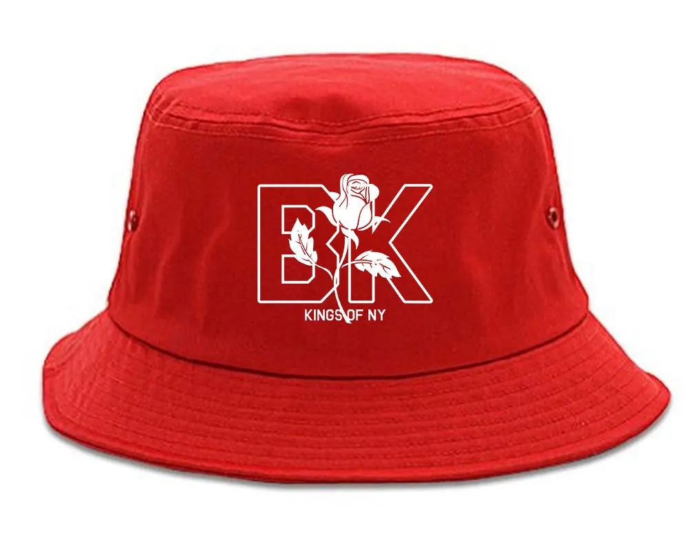 Rose BK Brooklyn Kings Of NY Mens Bucket Hat