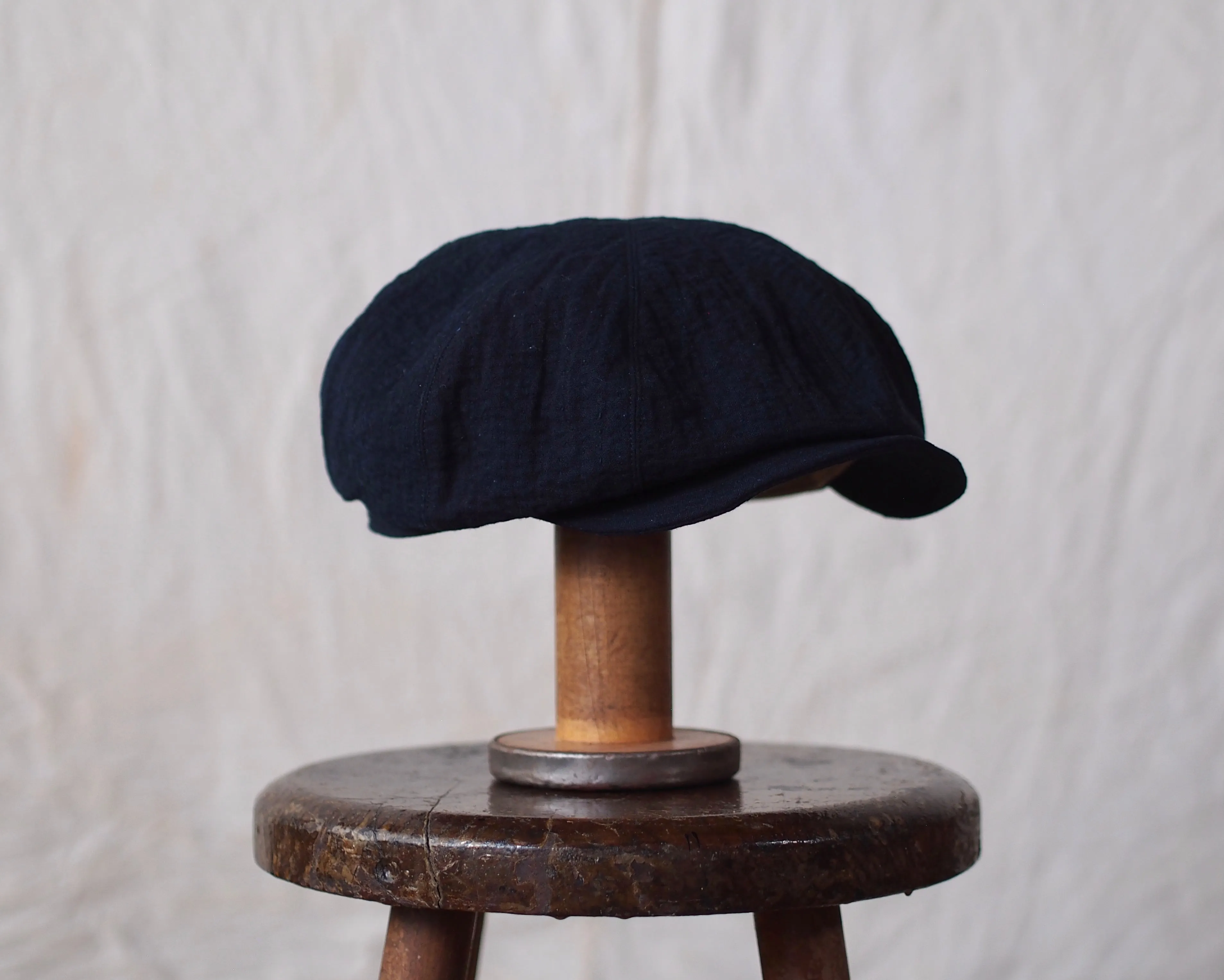 SASHIKO CAP~type newsboy~60