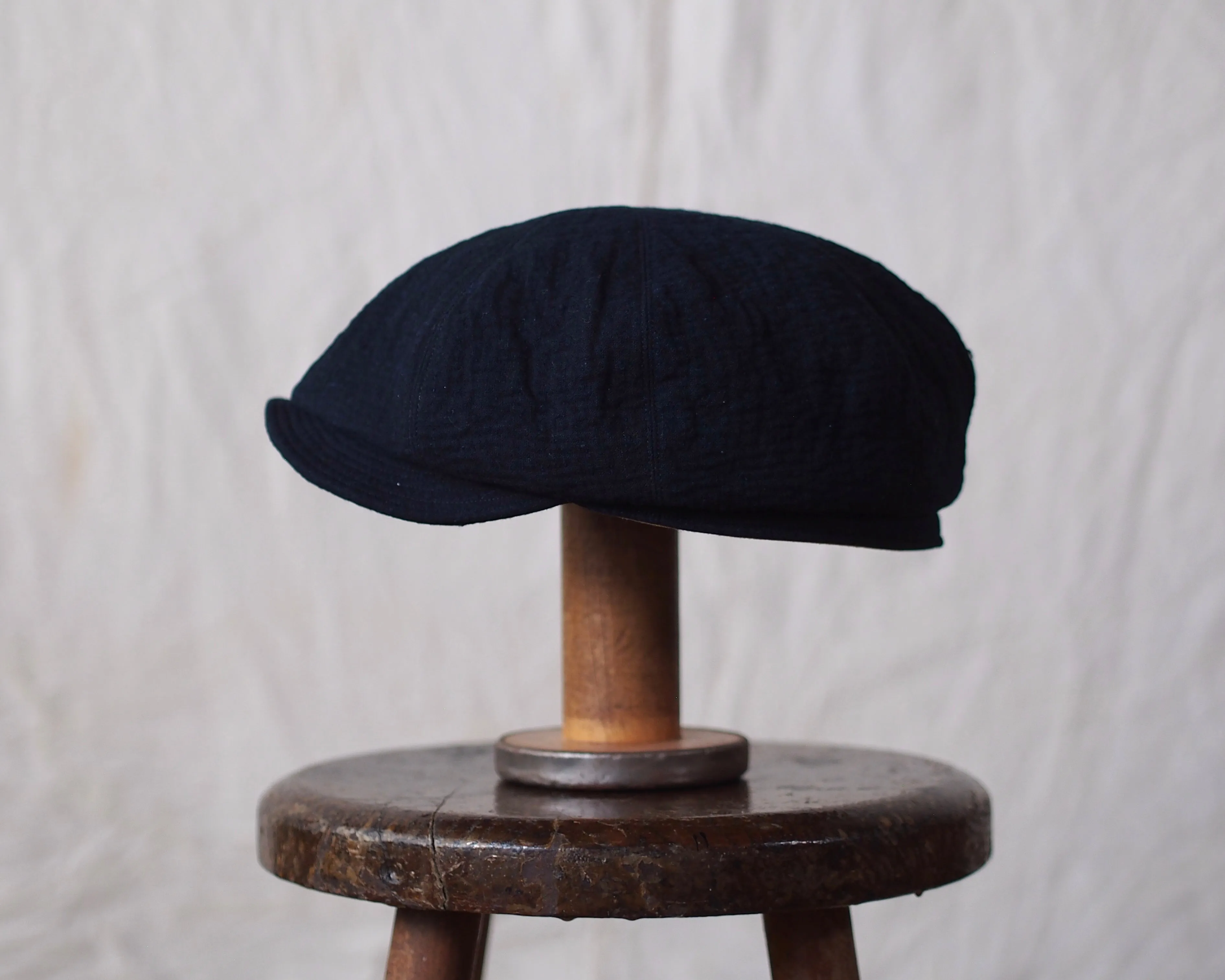 SASHIKO CAP~type newsboy~60