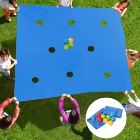 Sonyabecca Hole Tarp Team Building Exercise Activities Games Teamwork Group Learning Fun Playing Yellow