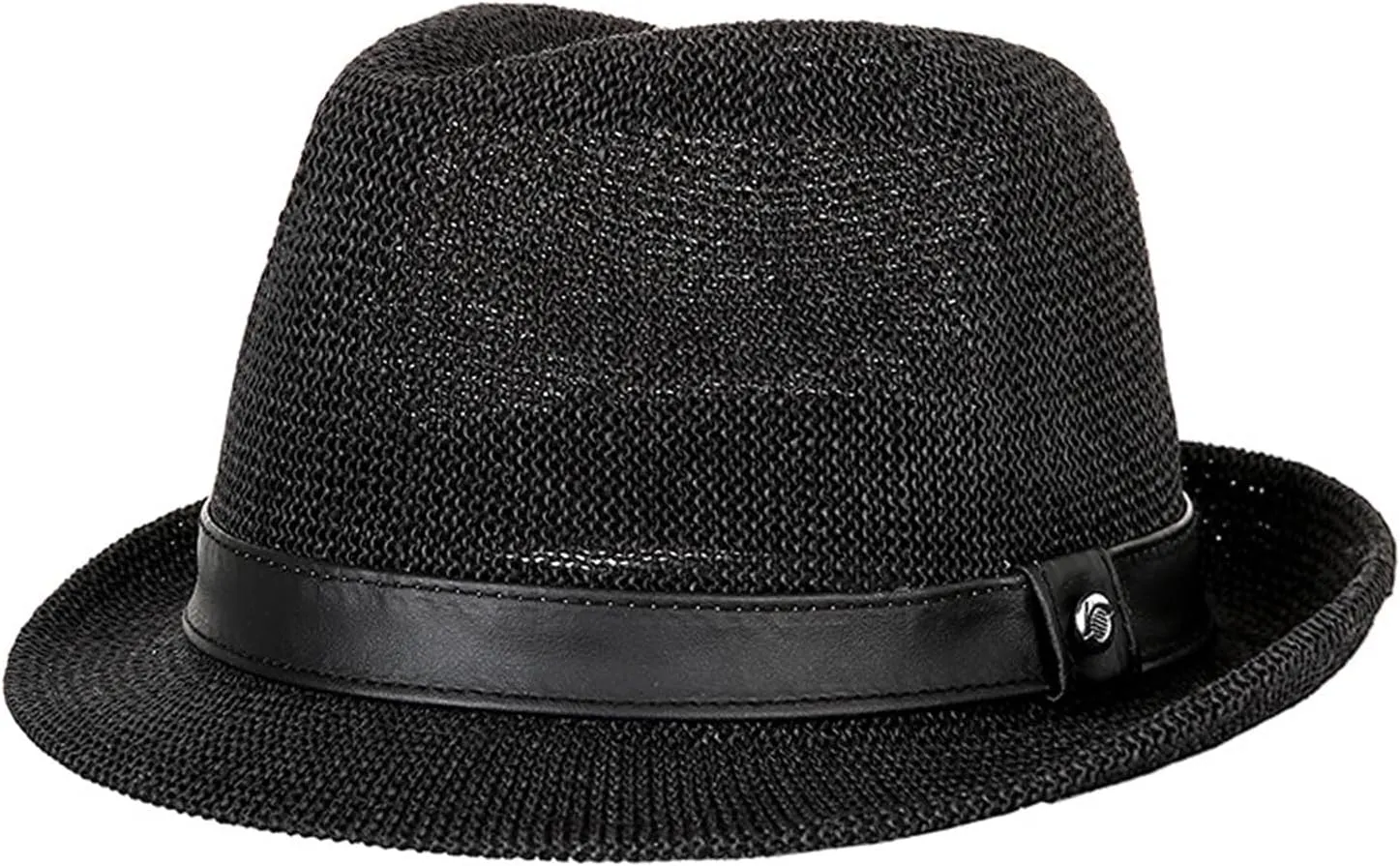 Straw Fedora Hats for Men Women Packable Summer Cuban Trilby Roll Up Short Brim Panama Beach Sun Hats