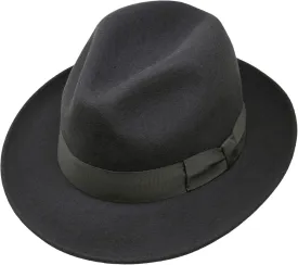 Swift - Lightweight Fedora - 100% Wool Felt - Crushable for Travel - Water Resistant - Snap Brim