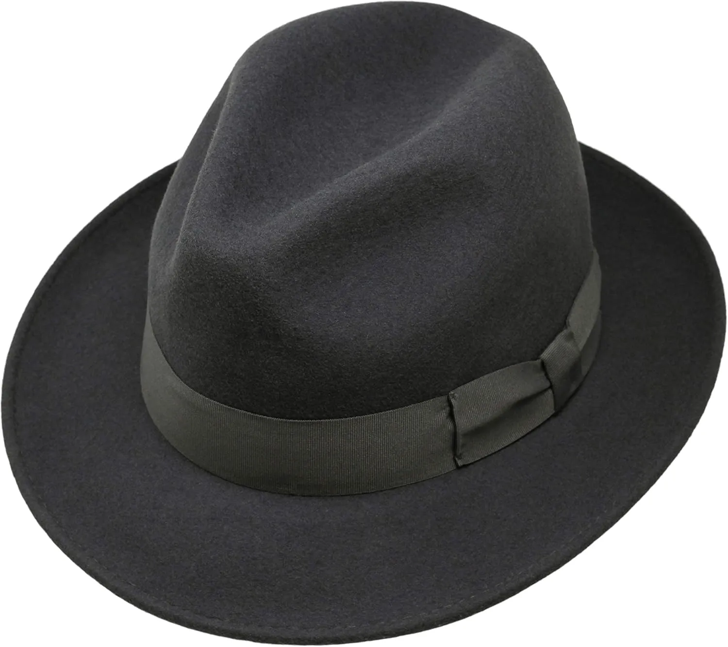 Swift - Lightweight Fedora - 100% Wool Felt - Crushable for Travel - Water Resistant - Snap Brim