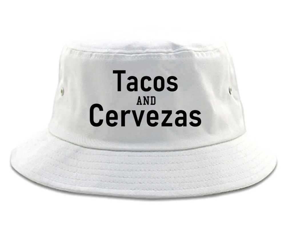 Tacos And Cervezas Cinco De Mayo Mens Bucket Hat