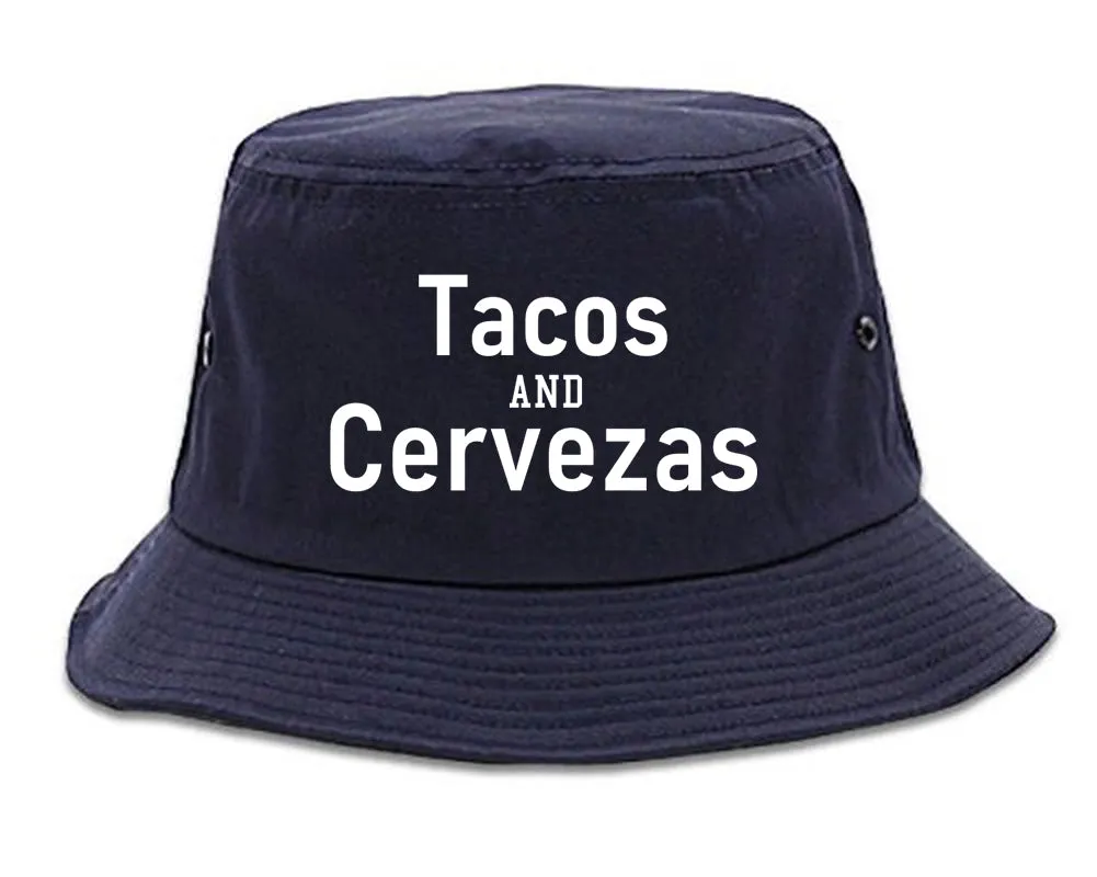 Tacos And Cervezas Cinco De Mayo Mens Bucket Hat