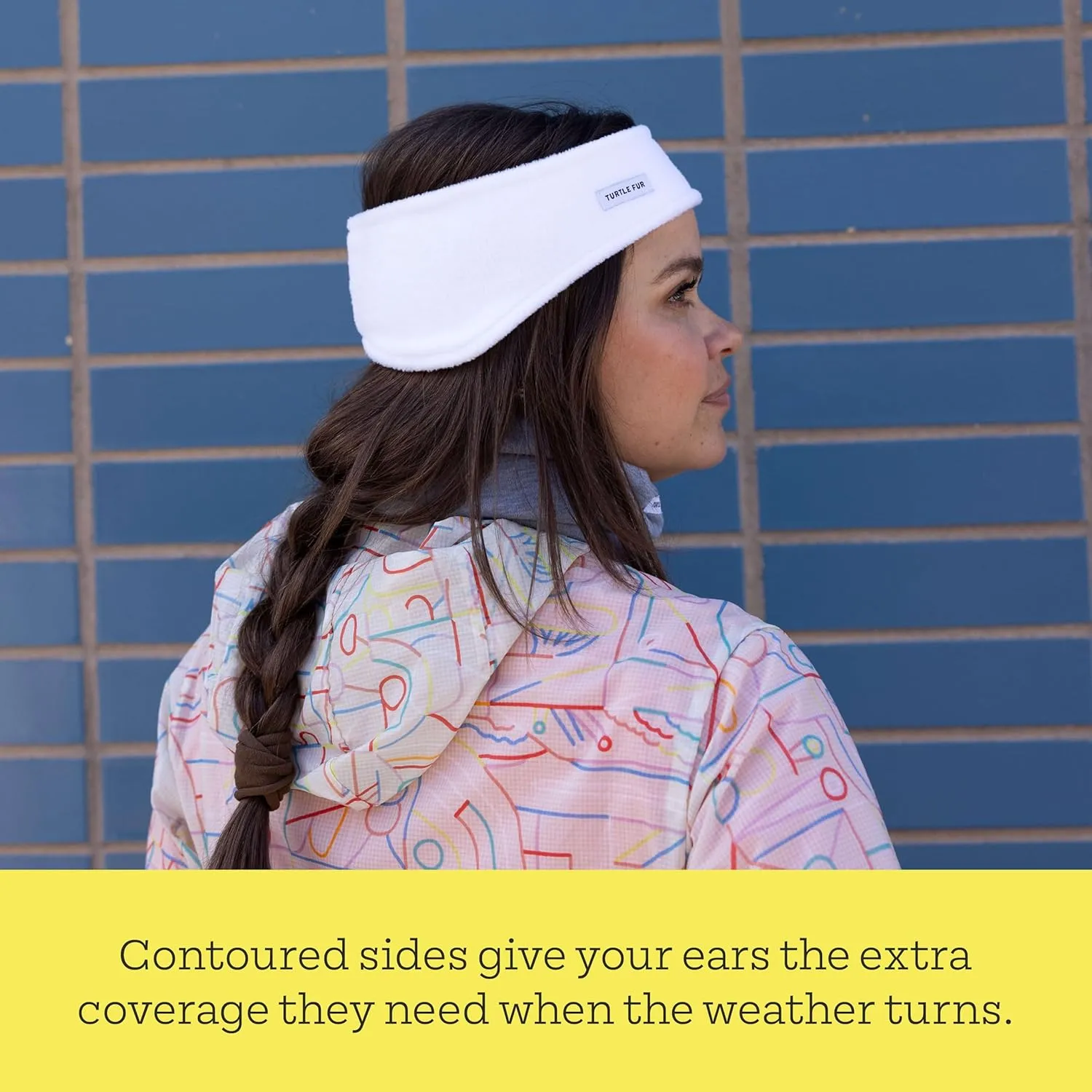 Turtle Fur Double-Layer Bang Band, Chelonia 150 Fleece Headband,Navy,One Size