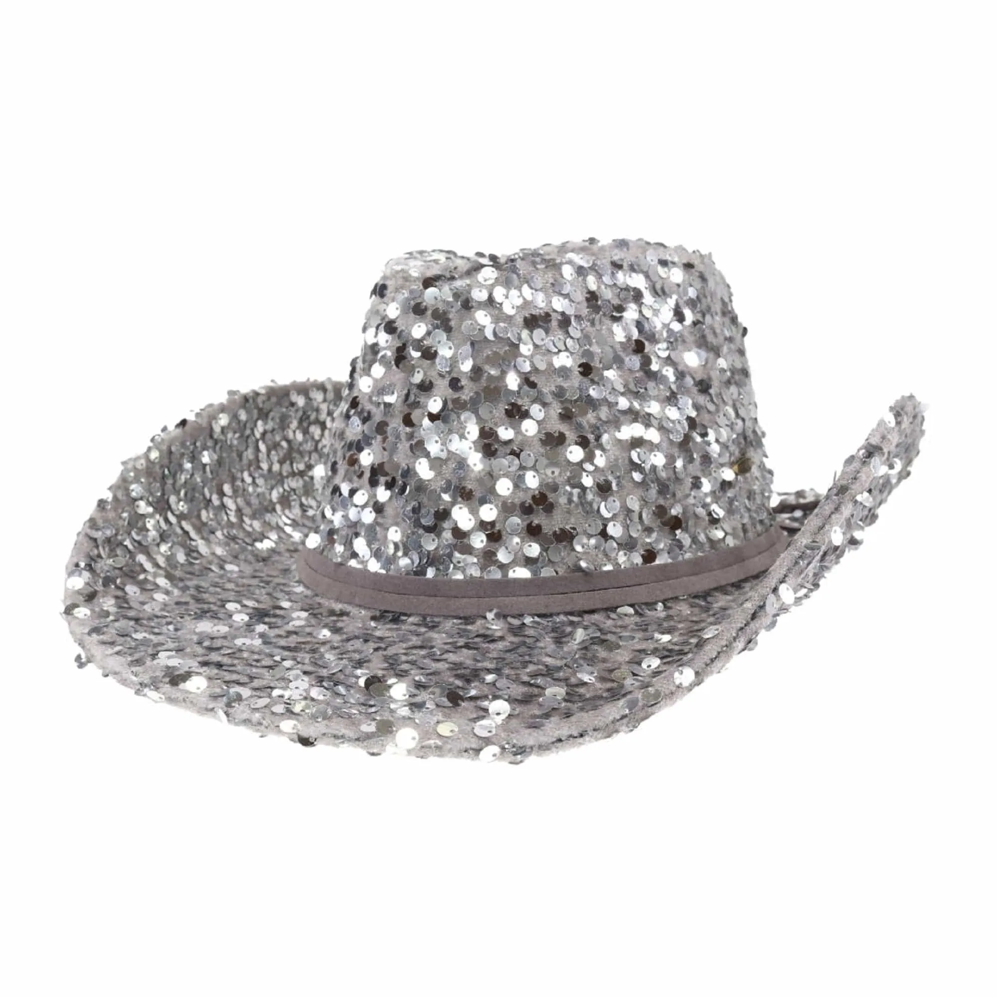 VCC0071 Jasmine Sequin Cowboy Hat