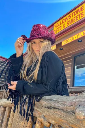 VCC0071 Jasmine Sequin Cowboy Hat