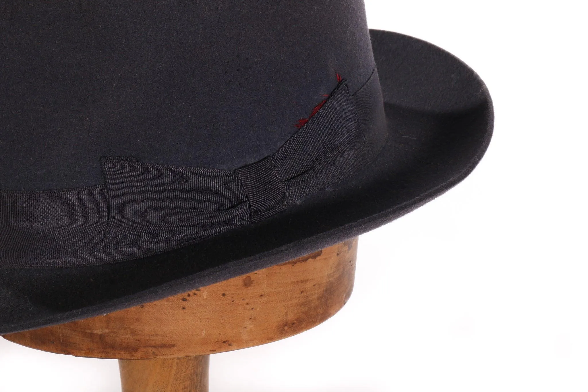 Vintage Falcon Make Trilby Dark Blue/Grey Size 6 3/4
