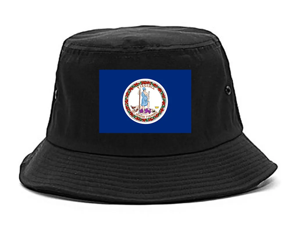 Virginia State Flag VA Chest Mens Bucket Hat