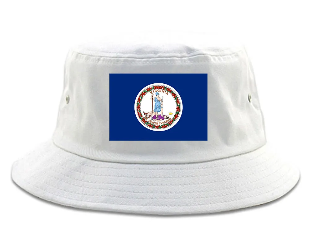 Virginia State Flag VA Chest Mens Bucket Hat