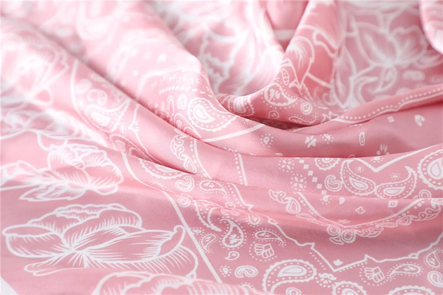 WENLOOY Square Satin Silk Feeling Hair Scarf Headscarf for Women/Men's Necktie Silk Bandanas Pocket Square