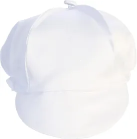 White Baby Baptism Hat - Baby Boy Newsboy Cap - Baptism Cap - Infant Boys Cabbie, Paperboy Fedora Pageboy Hats